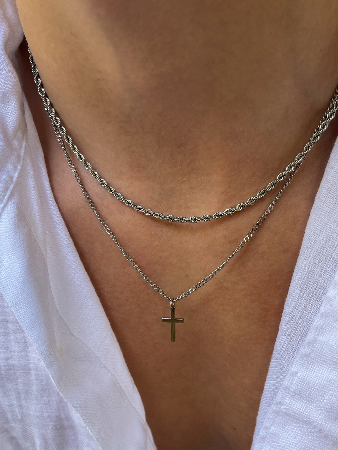 Seralyn™ Rope Necklace 3MM | Silver