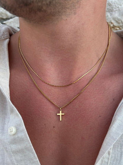 Seralyn™ Cross Necklace | Gold