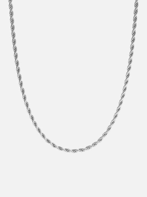 Seralyn™ Rope Necklace 3MM | Silver