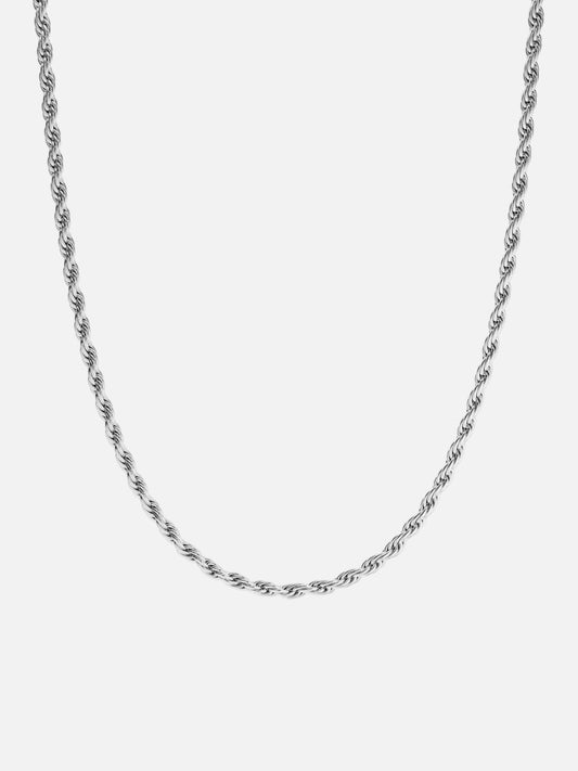 Seralyn™ Rope Necklace 3MM | Silver