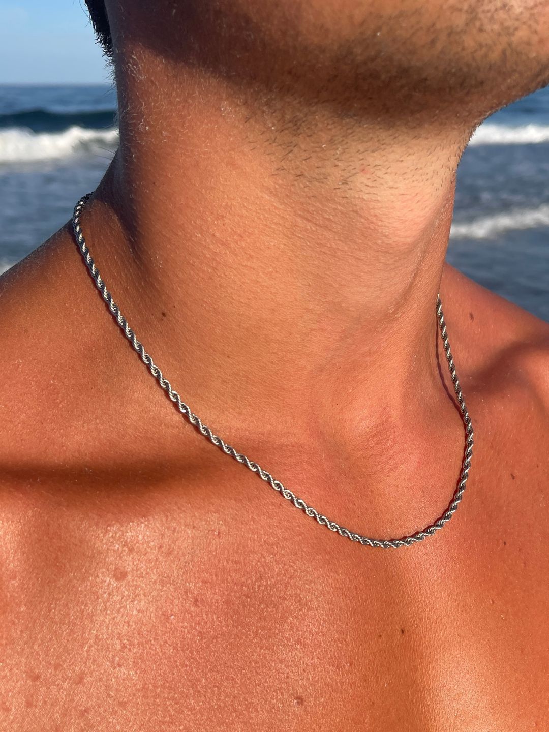 Seralyn™ Rope Necklace 3MM | Silver